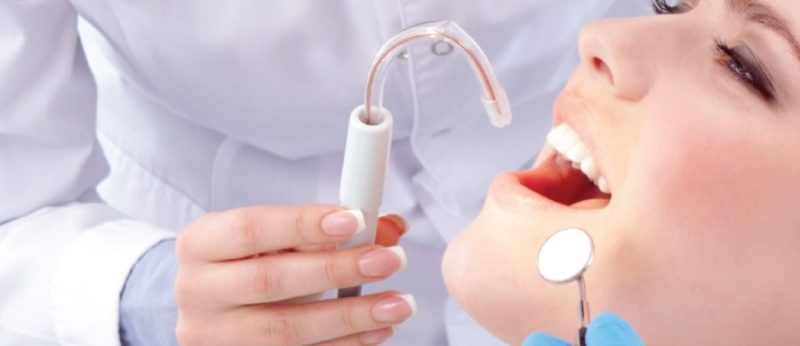 girl having dental checkup