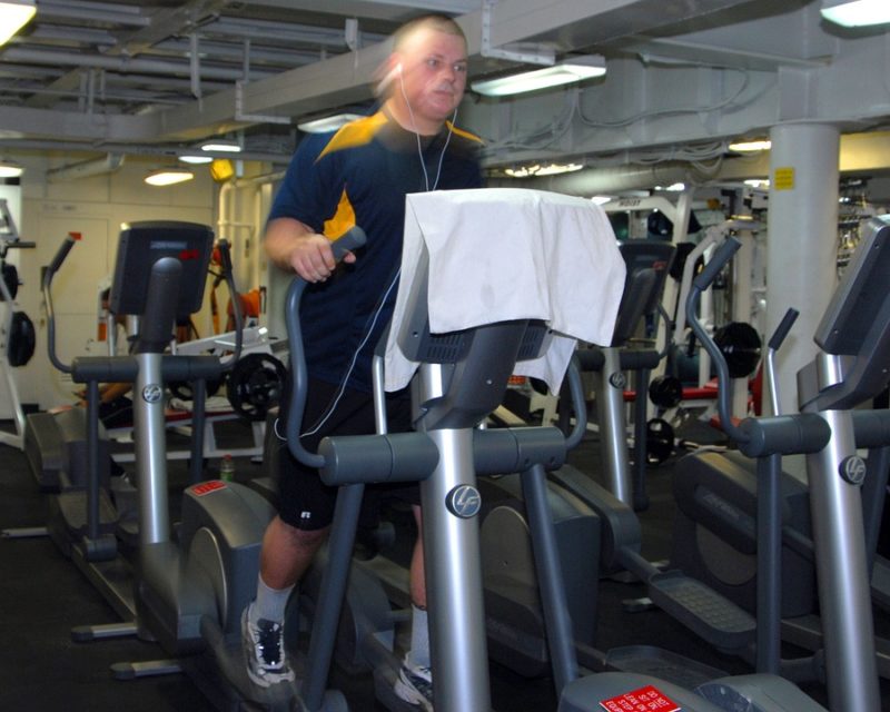 man working out